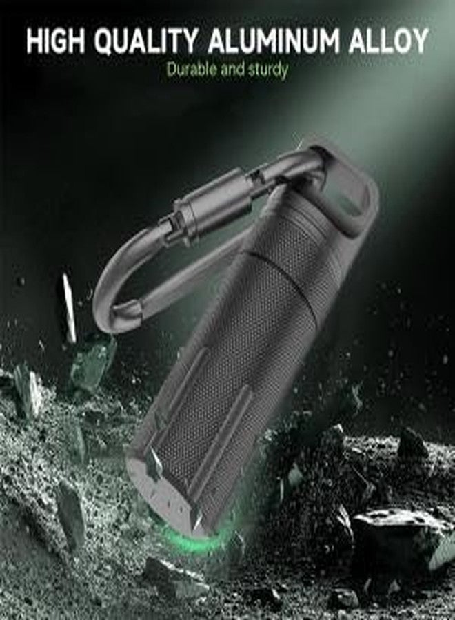 ZORBES® Portable Pill Box with Carabiner Waterproof Tight-Seal Travel Aluminum Alloy 3.94 inches Medication Storage Tube Pill Box Carry-on Emergency Medication Case - Image 3